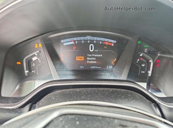 5J6RW2H55JL034074 2018 HONDA CR-V White Вид щитка приладів