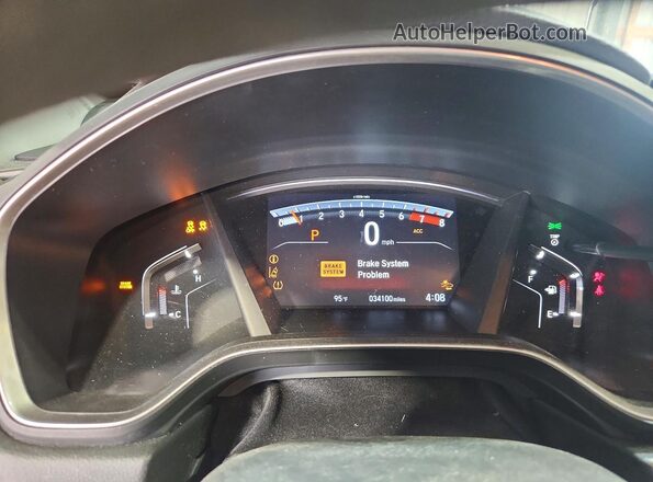 5J6RW2H55LL004026 2020 HONDA CR-V Blue ხელსაწყოთა პანელის ხედი