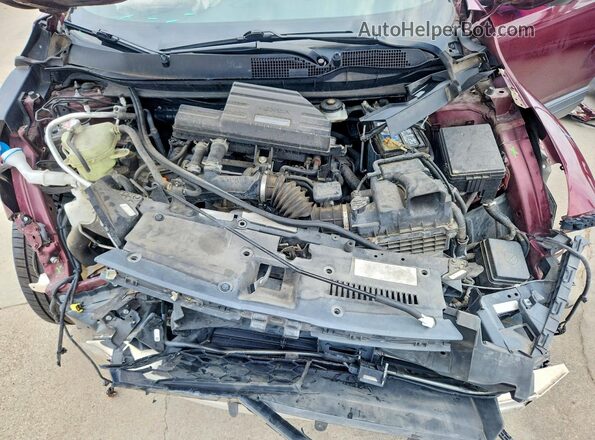 5J6RW2H56HL016516 2017 HONDA CR-V Burgundy Vista del compartimento del motor