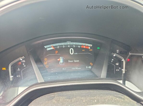 5J6RW2H56HL073346 2017 HONDA CR-V Gray Vista del cuadro de instrumentos