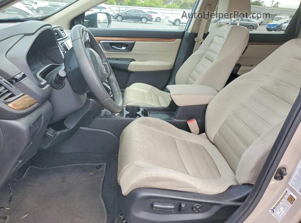 5J6RW2H57JL016160 2018 HONDA CR-V Beige წინა სალონის ხედი