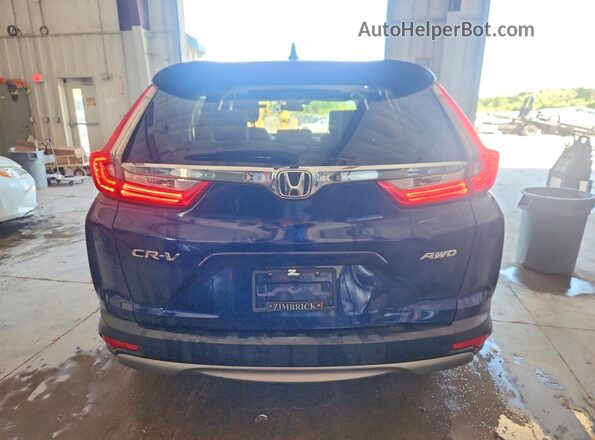 5J6RW2H58KL022731 2019 HONDA CR-V Blue Widok z tyłu