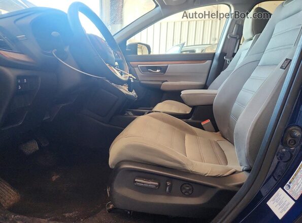 5J6RW2H58KL022731 2019 HONDA CR-V Blue Widok wnętrza z przodu