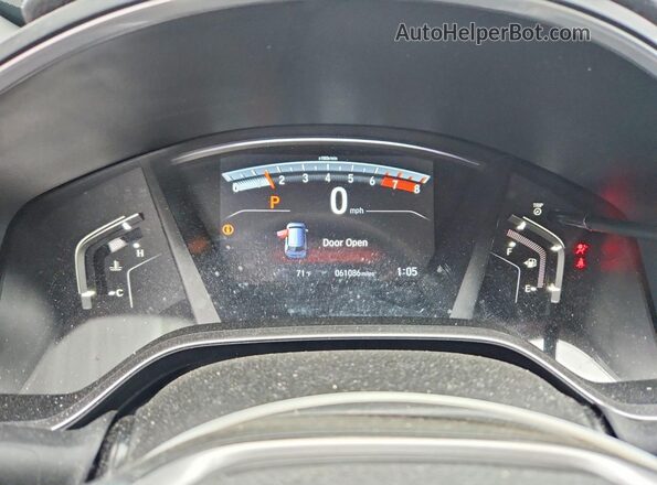 5J6RW2H58KL034376 2019 HONDA CR-V Blue Вид щитка приладів