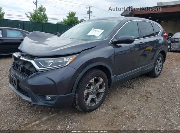 5J6RW2H58KL035396 2019 HONDA CR-V Gray Առջևի ձախ երեք քառորդ տեսարան