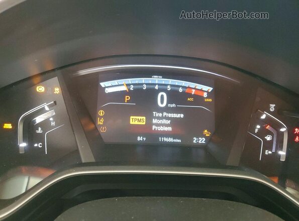 5J6RW2H58ML002742 2021 HONDA CR-V Gray ხელსაწყოთა პანელის ხედი