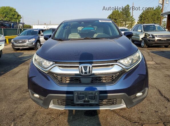 5J6RW2H59KA005478 2019 HONDA CR-V Blue Вид спереду