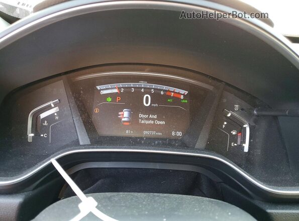 5J6RW2H59KA005478 2019 HONDA CR-V Blue Вид щитка приладів