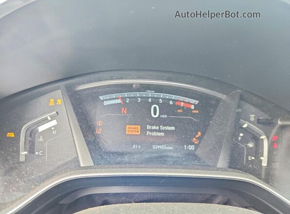 5J6RW2H59KL029025 2019 HONDA CR-V Burgundy ხელსაწყოთა პანელის ხედი