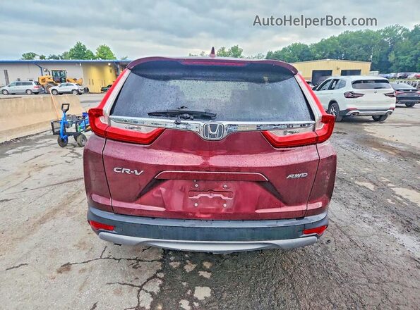 5J6RW2H59KL029025 2019 HONDA CR-V Burgundy უკანა ხედი