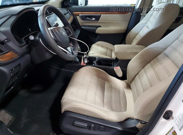 5J6RW2H5XJL006870 2018 HONDA CR-V Белый Вид салона спереди