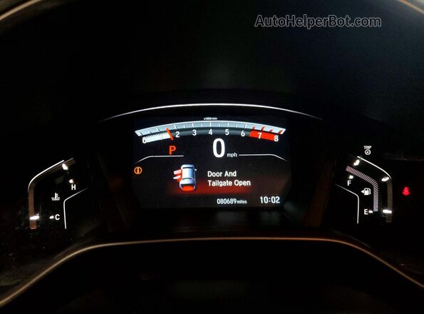 5J6RW2H5XJL006870 2018 HONDA CR-V Белый Вид щитка приборов