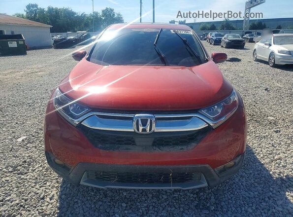 5J6RW2H5XJL013009 2018 HONDA CR-V Red Vista de los asientos traseros