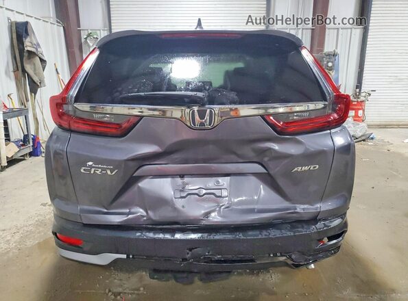 5J6RW2H5XLL046837 2020 HONDA CR-V Gray Rear view