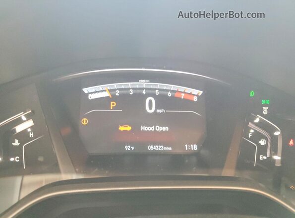5J6RW2H5XLL046837 2020 HONDA CR-V Gray Instrument cluster view