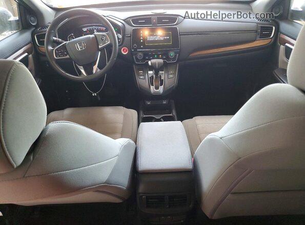 5J6RW2H5XLL046837 2020 HONDA CR-V Gray Dashboard view