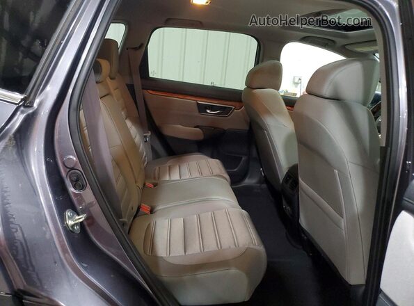 5J6RW2H5XLL046837 2020 HONDA CR-V Gray Rear interior view