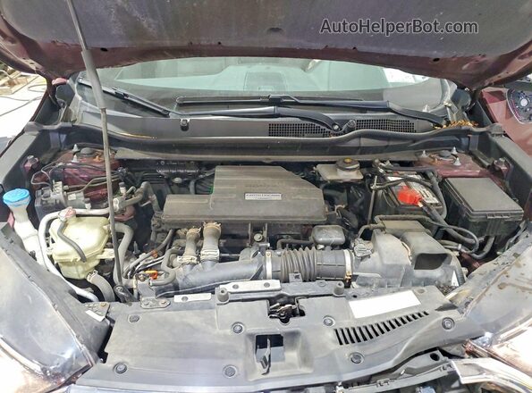 5J6RW2H80HL044256 2017 HONDA CR-V Burgundy Rear interior view