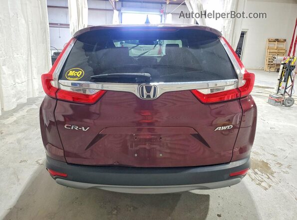 5J6RW2H80HL044256 2017 HONDA CR-V Burgundy Rear view
