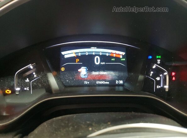 5J6RW2H80HL044256 2017 HONDA CR-V Burgundy Instrument cluster view