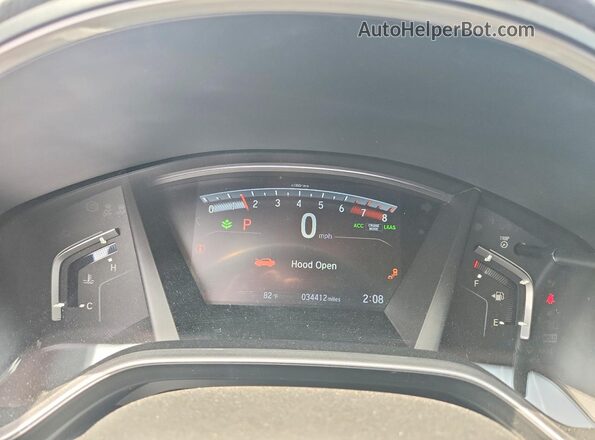 5J6RW2H80LL045075 2020 HONDA CR-V Black Widok zestawu wskaźników