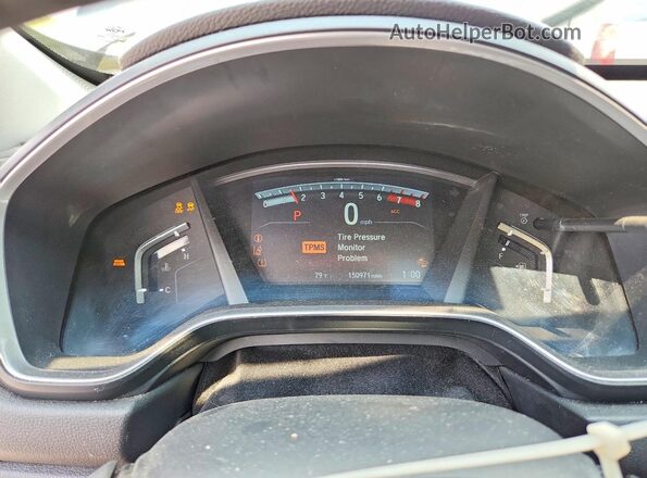 5J6RW2H81HL017986 2017 HONDA CR-V Black ხელსაწყოთა პანელის ხედი