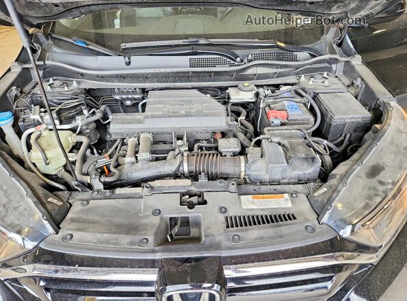 5J6RW2H82NA009872 2022 HONDA CR-V Black Vista del compartimento del motor