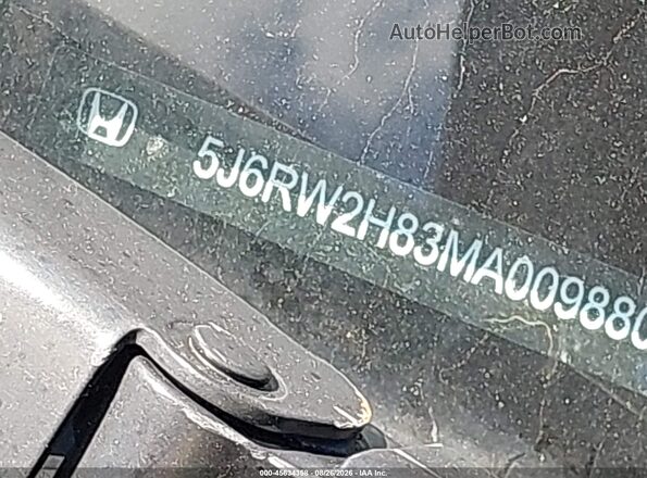 5J6RW2H83MA009880 2021 HONDA CR-V Black 