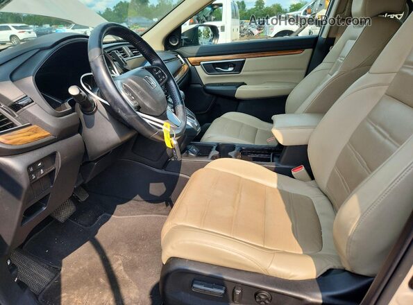 5J6RW2H84JL004333 2018 HONDA CR-V Tan Widok wnętrza z przodu