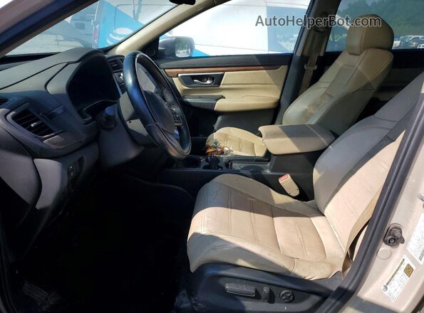 5J6RW2H84JL025652 2018 HONDA CR-V Желто-коричневый Вид салона спереди
