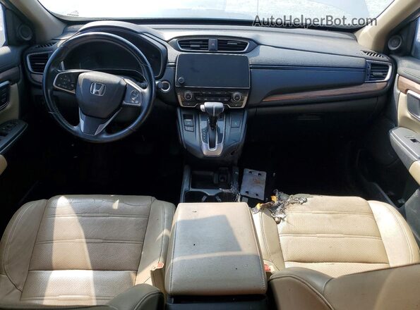 5J6RW2H84JL025652 2018 HONDA CR-V Желто-коричневый Вид панели приборов