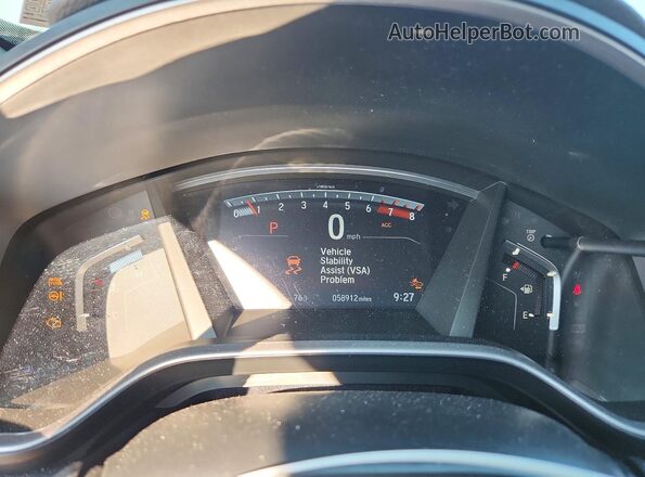 5J6RW2H84KL022140 2019 HONDA CR-V Silver ხელსაწყოთა პანელის ხედი