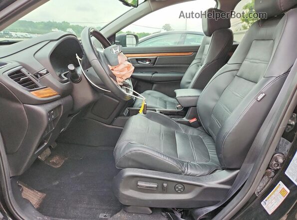5J6RW2H84MA009855 2021 HONDA CR-V Black Widok wnętrza z przodu