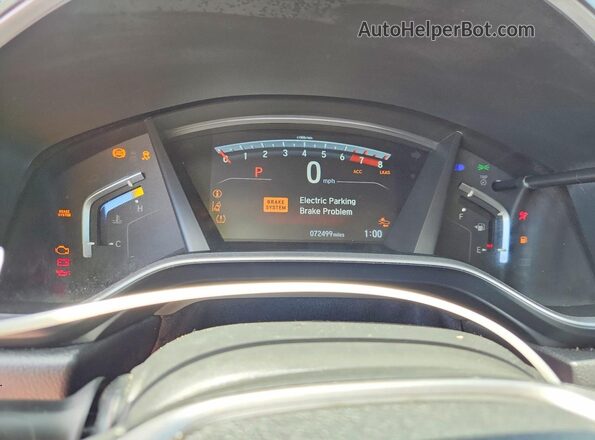 5J6RW2H85KL037147 2019 HONDA CR-V Silver Vista del cuadro de instrumentos
