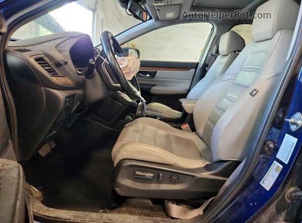 5J6RW2H87HL002764 2017 HONDA CR-V Blue Widok wnętrza z przodu