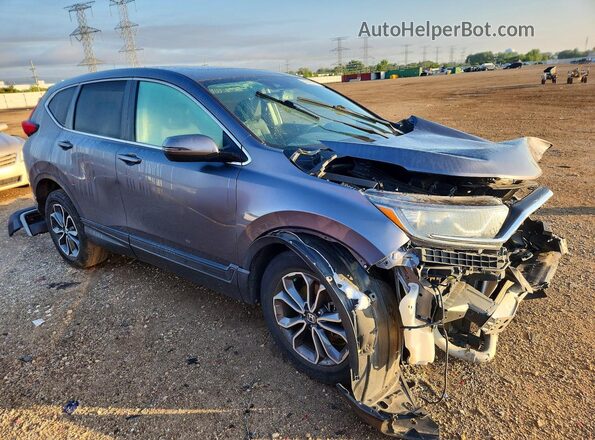 5J6RW2H87ML012981 2021 HONDA CR-V Серый Передняя правая четверть