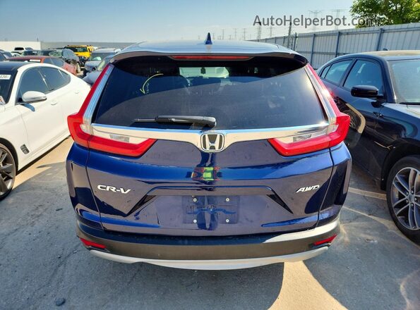 5J6RW2H88KL001775 2019 HONDA CR-V Blue Вид ззаду