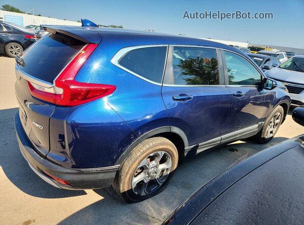 5J6RW2H88KL001775 2019 HONDA CR-V Blue Задня права чверть