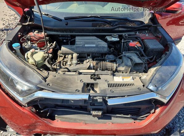 5J6RW2H89HL047107 2017 HONDA CR-V Red Vista del compartimento del motor