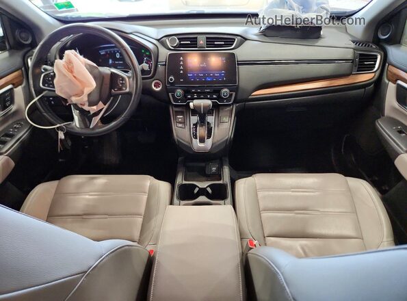 5J6RW2H89KL013658 2019 HONDA CR-V Burgundy Widok deski rozdzielczej