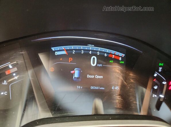 5J6RW2H89KL013658 2019 HONDA CR-V Burgundy Widok zestawu wskaźników