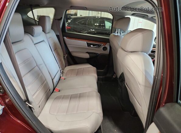 5J6RW2H89KL013658 2019 HONDA CR-V Burgundy Widok wnętrza z tyłu