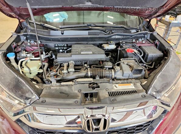 5J6RW2H89KL013658 2019 HONDA CR-V Burgundy Widok komory silnika