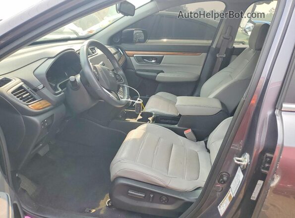 5J6RW2H89LL039999 2020 HONDA CR-V Gray Vista interior delantera