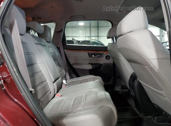 5J6RW2H8XHL064062 2017 HONDA CR-V Burgundy Rear interior view
