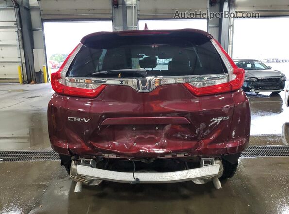 5J6RW2H8XHL064062 2017 HONDA CR-V Burgundy Rear view