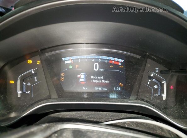 5J6RW2H8XHL064062 2017 HONDA CR-V Burgundy Instrument cluster view