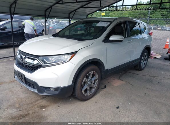 5J6RW2H8XJL026529 2018 HONDA CR-V White Vista tres cuartos delantera izquierda