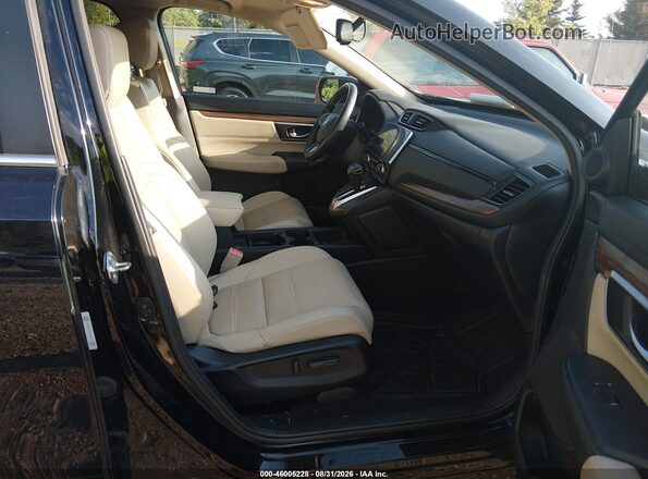 5J6RW2H8XJL030483 2018 HONDA CR-V Black Front interior view