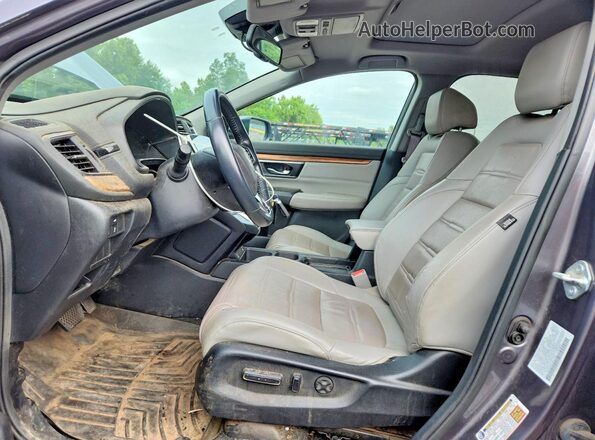 5J6RW2H8XMA011254 2021 HONDA CR-V Gray Vista interior delantera